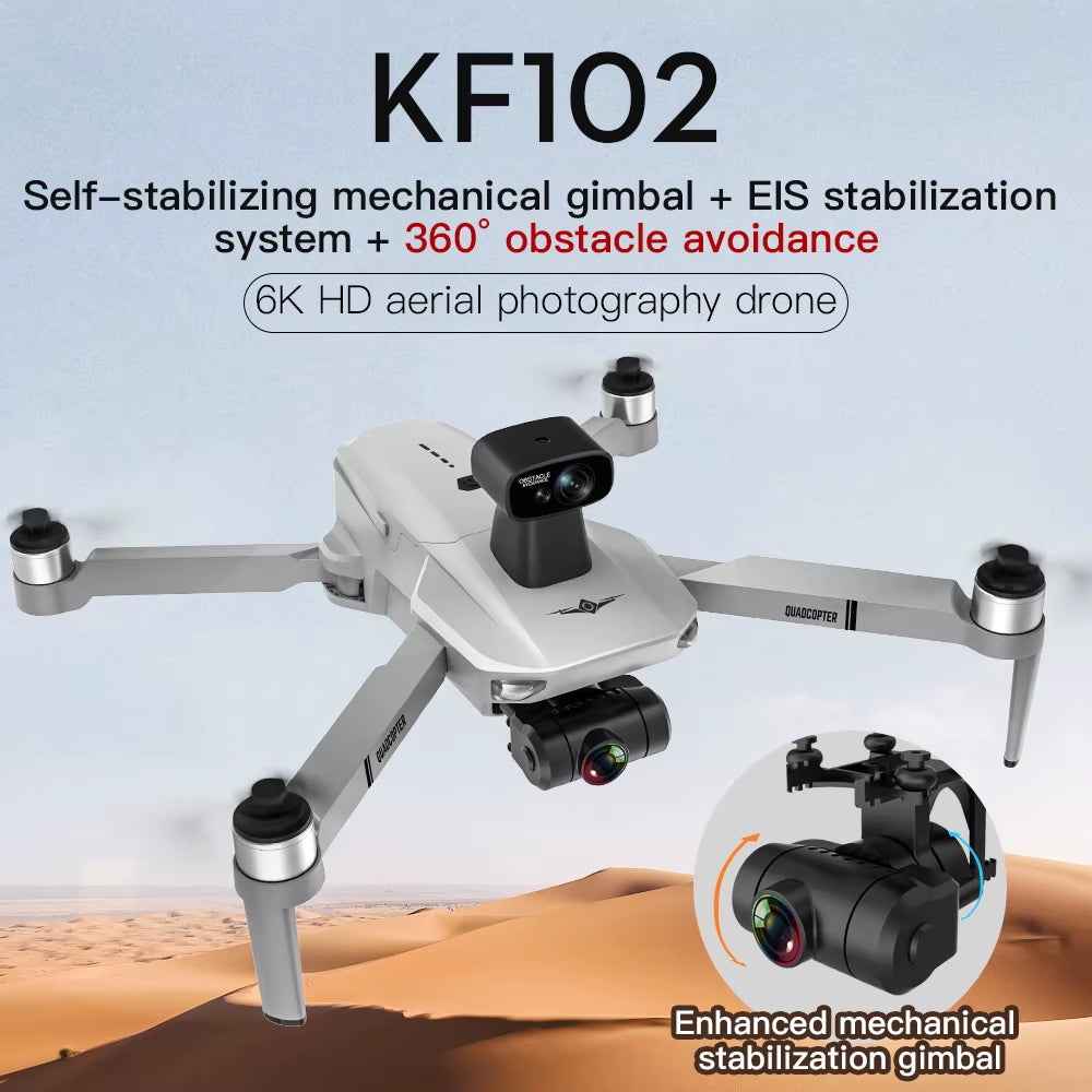 KF102 Max GPS Drone 4K Profesional FPV HD Camera KF102 Drones 2-Axis Gimbal Brushless Motor RC Quadcopter VS ZLL SG906 Max Pro2