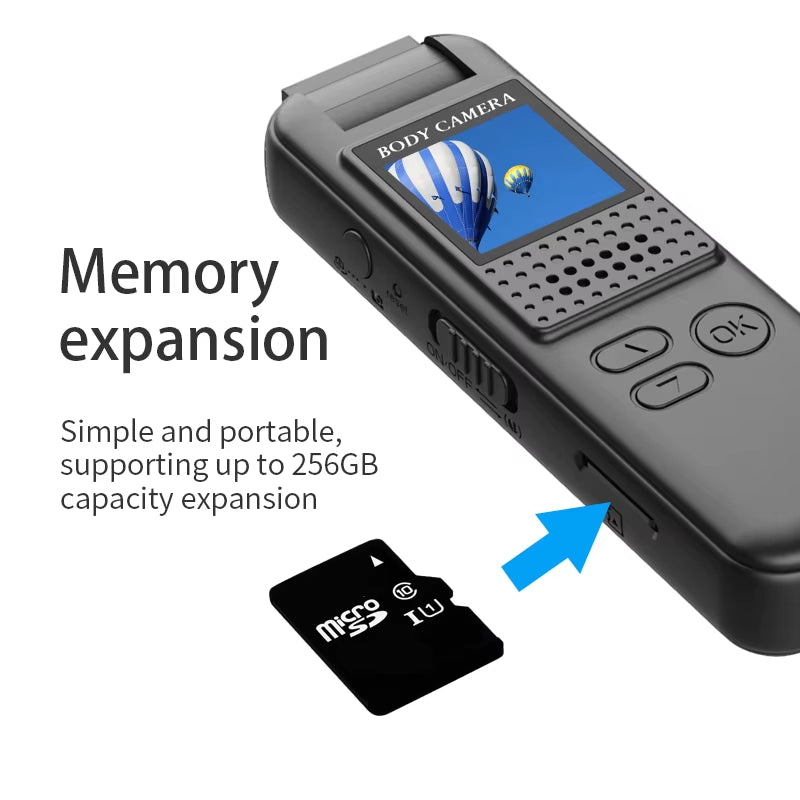 Mini Pocket Camera 1080P FHD Sports Action Camera Portable Small Body Camera Rotating Outdoor Bicycle Recorder Camcorder