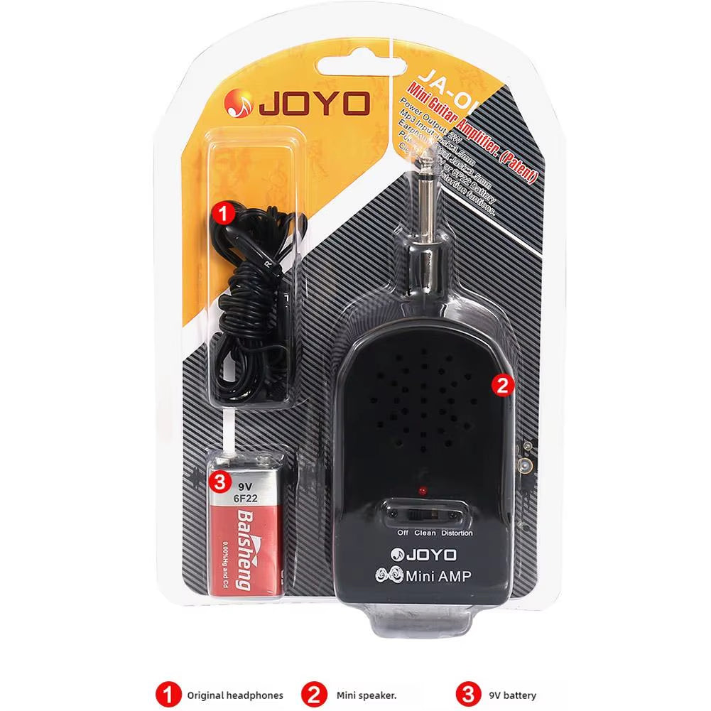 Rockblaster JA-01: Mini Electric Guitar Amp with Heavy Rock Distortion & Headphone Plug