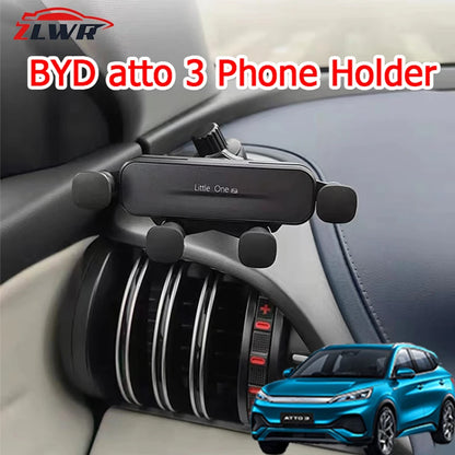 ZLWR BYD ATTO 3 Dedicated Mobile Phone Holdercar Air Outlet Mobile Phone Holder Air Vent Mobile Phone Mounting Bracket