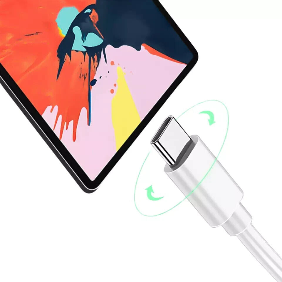 USB A to USB C Fast Charging Cable for Apple, iPhone, iPad, Samsung, and Google Devices