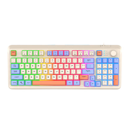 RGB Bluetooth Keyboard and Mouse Rechargeable Wireless Keyboard for Ipad Tablet Android Ios Windows Rainbow Backlight Keyboard