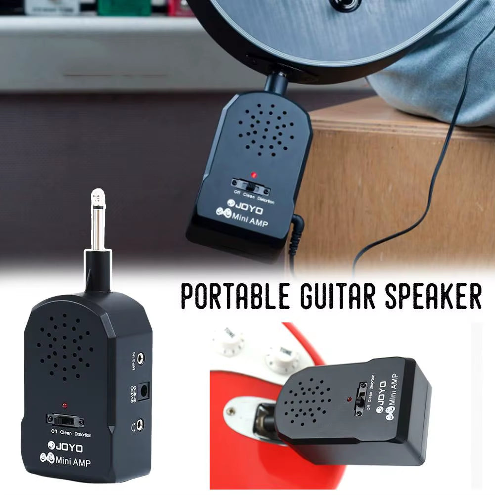 Rockblaster JA-01: Mini Electric Guitar Amp with Heavy Rock Distortion & Headphone Plug