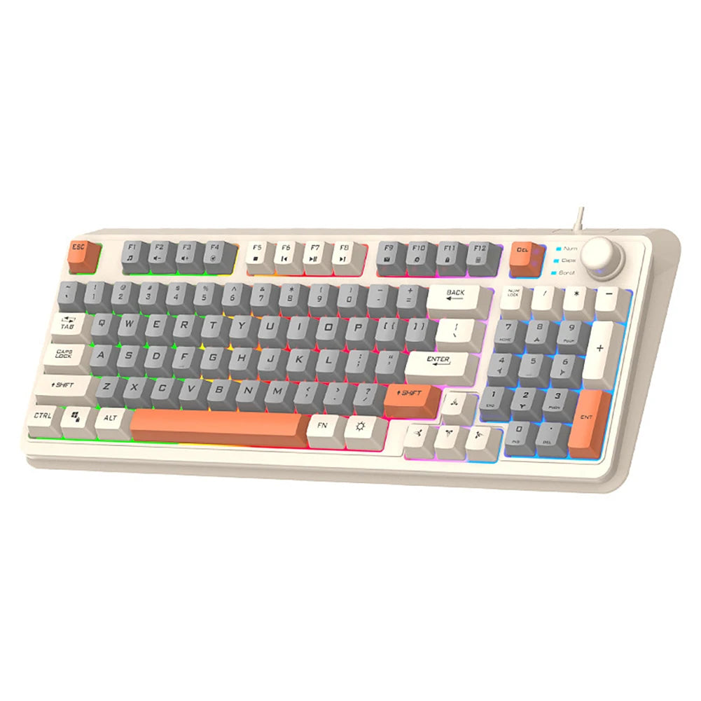 RGB Bluetooth Keyboard and Mouse Rechargeable Wireless Keyboard for Ipad Tablet Android Ios Windows Rainbow Backlight Keyboard