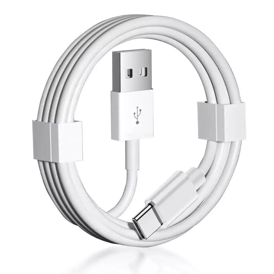 USB A to USB C Fast Charging Cable for Apple, iPhone, iPad, Samsung, and Google Devices