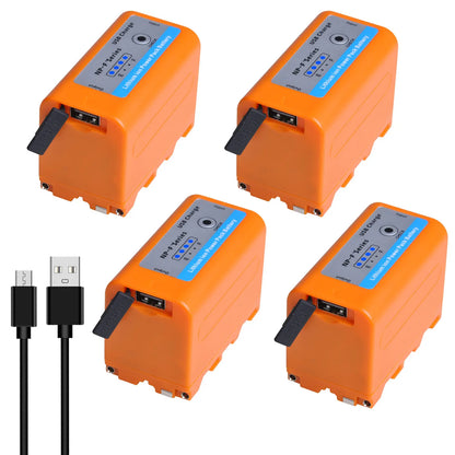 5200Mah USB Output NP-F750 F730 F770 Battery LED Power Indicator for Sony NP F960 F970 NP-F550 CCD-TRV58 V1J Z1