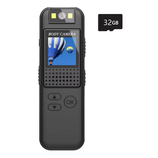 Mini Pocket Camera 1080P FHD Sports Action Camera Portable Small Body Camera Rotating Outdoor Bicycle Recorder Camcorder