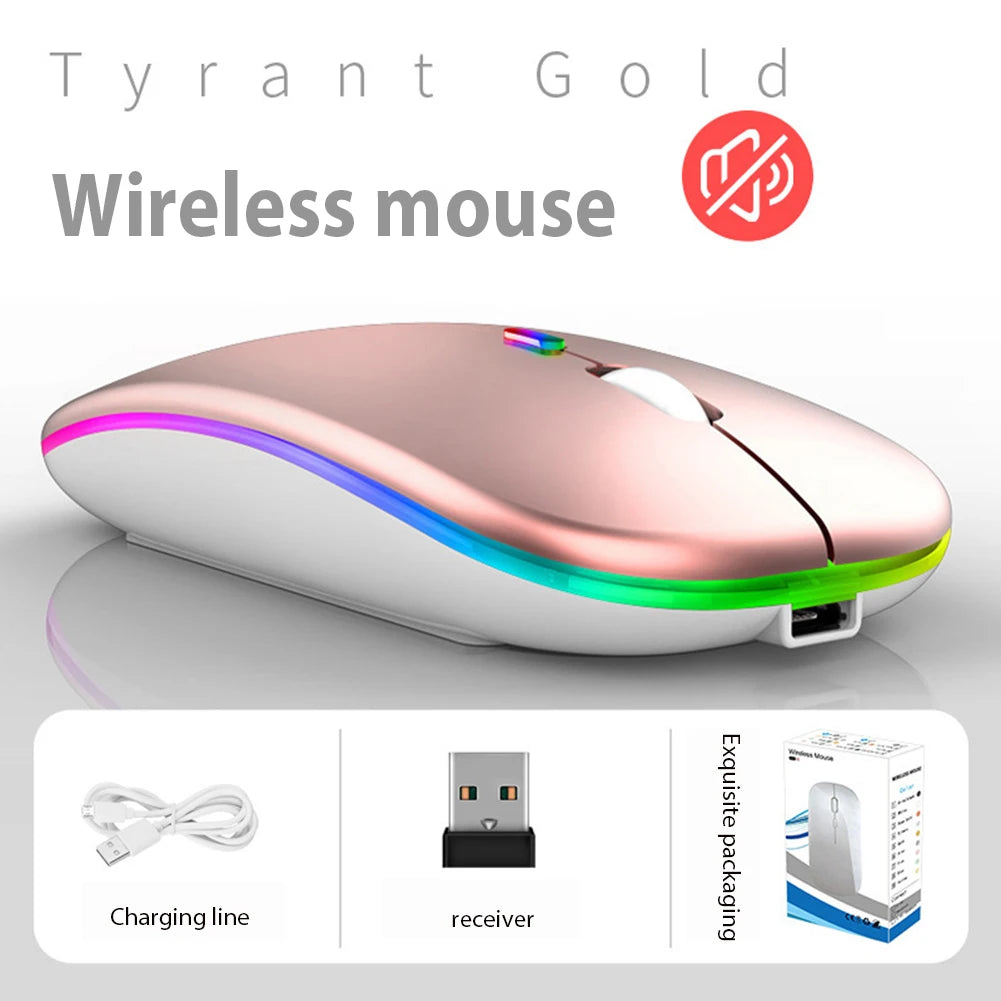 RGB Bluetooth Keyboard and Mouse Rechargeable Wireless Keyboard for Ipad Tablet Android Ios Windows Rainbow Backlight Keyboard