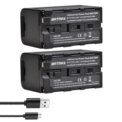 5200Mah USB Output NP-F750 F730 F770 Battery LED Power Indicator for Sony NP F960 F970 NP-F550 CCD-TRV58 V1J Z1