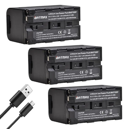 5200Mah USB Output NP-F750 F730 F770 Battery LED Power Indicator for Sony NP F960 F970 NP-F550 CCD-TRV58 V1J Z1